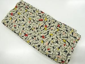 アンティーク　紋錦紗抽象花模様羽織洗い張り